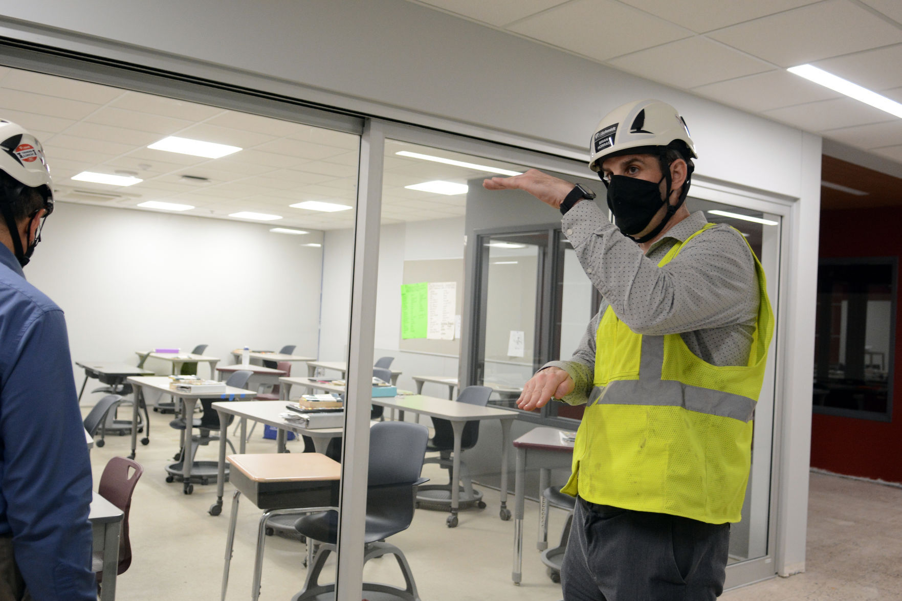 Baraboo school construction tour May 3, 2021